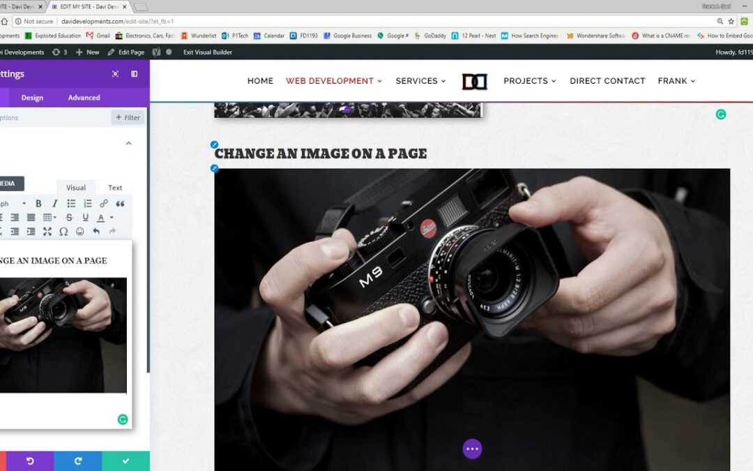 Add or Edit Images – Divi Visual Builder – Davi Developments