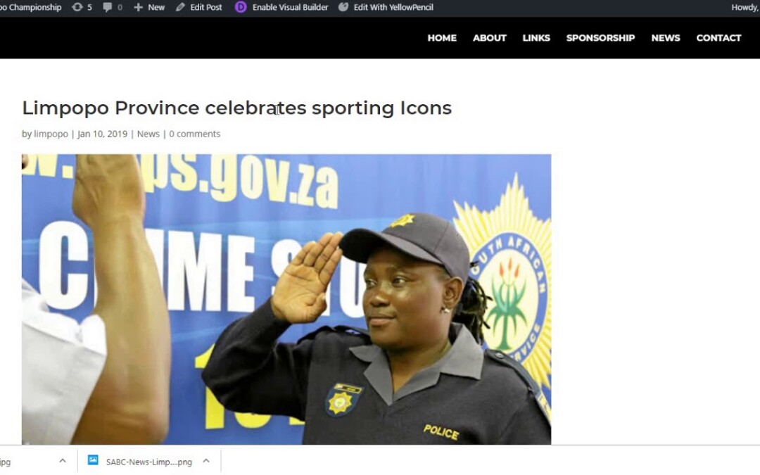 How To Make A Blog Post – Divi Builder – Limpopo Championship Website